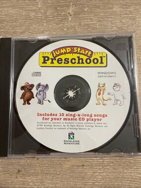 JumpStart Preschool Educational Computer PC Game 1996 CD-ROM